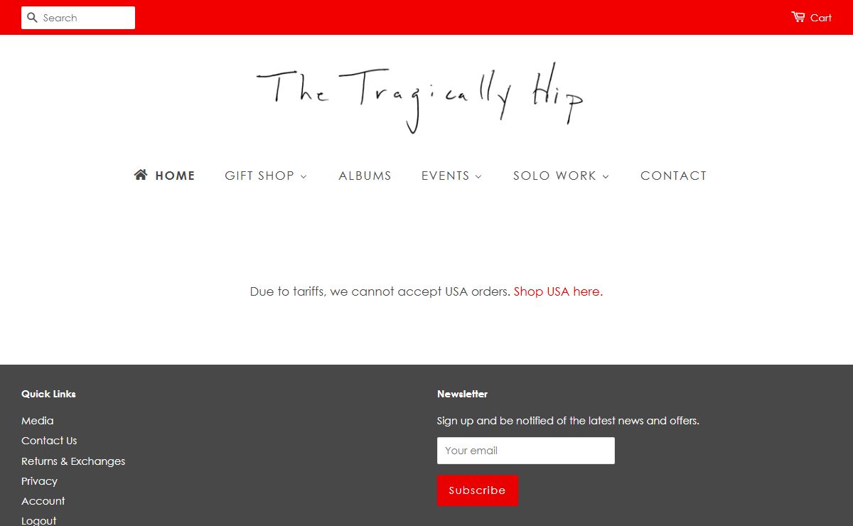 The Tragically Hip – The Hip Gift Shop