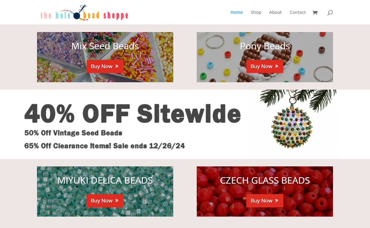 Quality Beads & Beading Supplies - The Hole Bead Shope