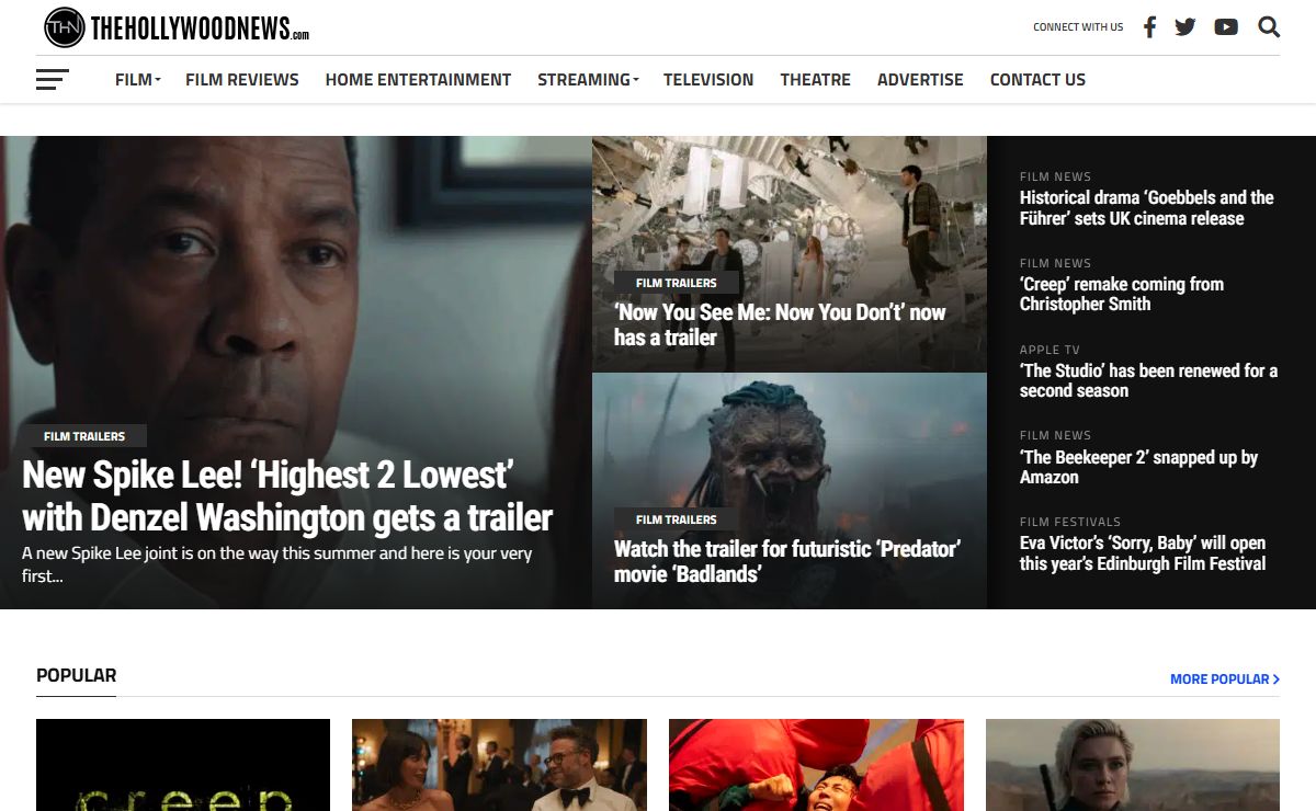 Home · The Hollywood News