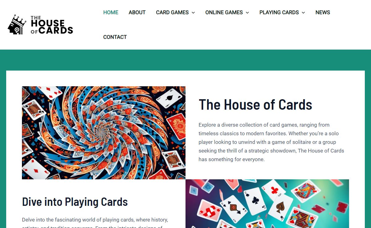 The House of Cards - Card Games, Playing Cards, and Online Card Games