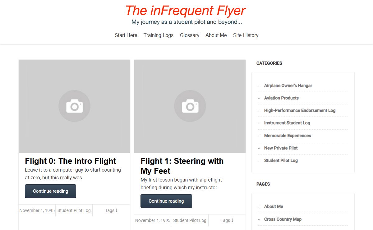 The inFrequent Flyer – My journey as a student pilot and beyond…