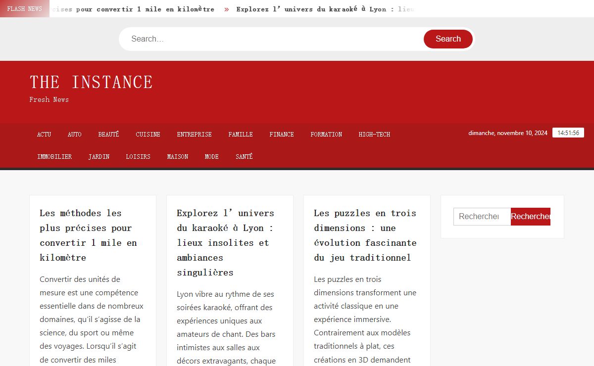 The Instance - Fresh News