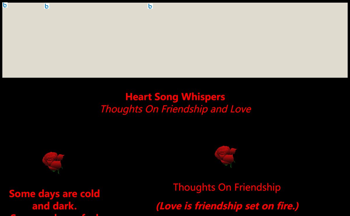 Thoughts On Friendship And Love