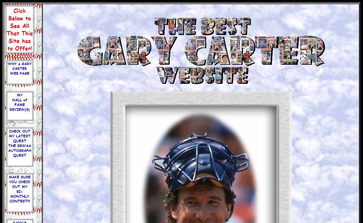 MY GARY CARTER TRIBUTE SITE - THEKID8