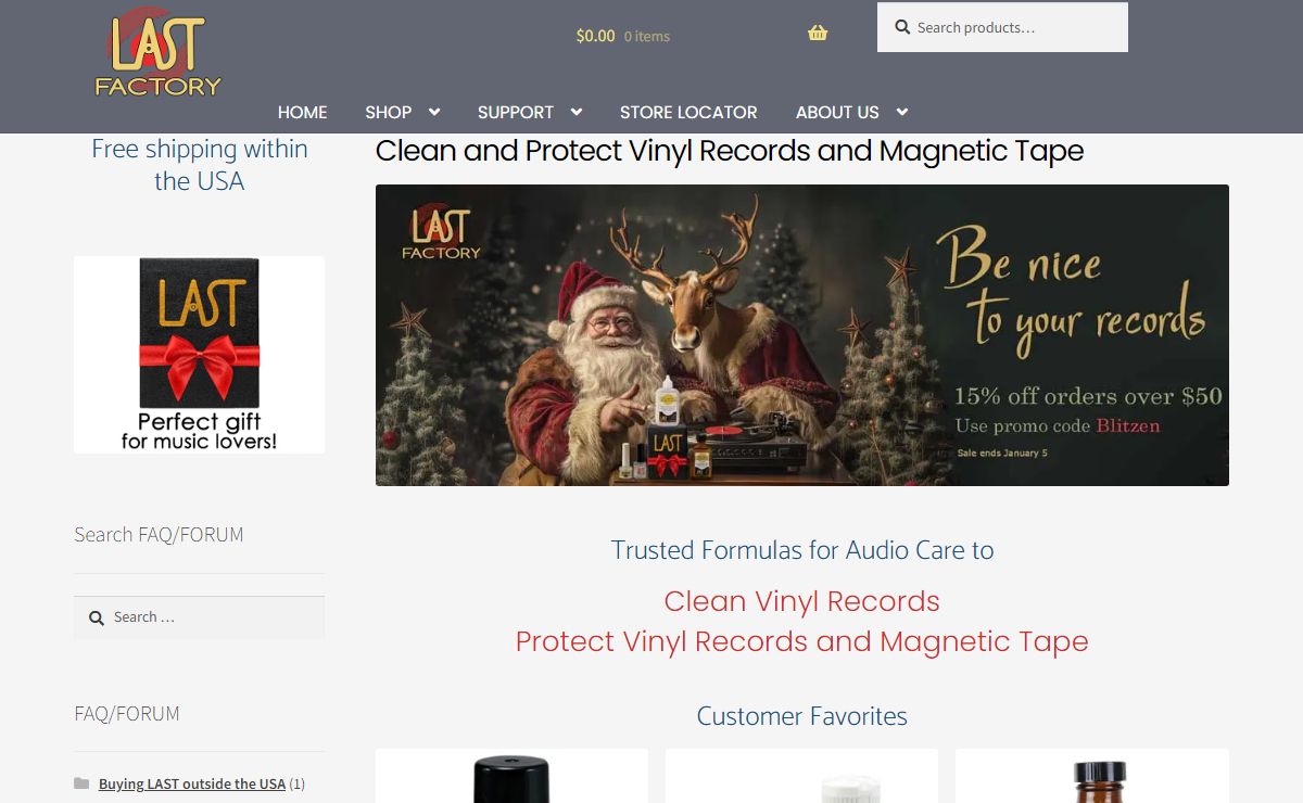 Audio Equipment Maintenance & Record Cleaning Products - The LAST Factory