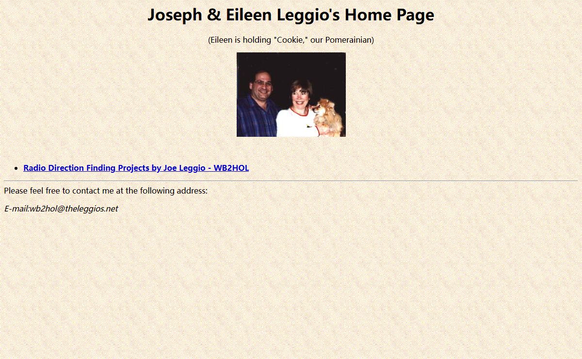 Joseph & Eileen Leggio's Home Page