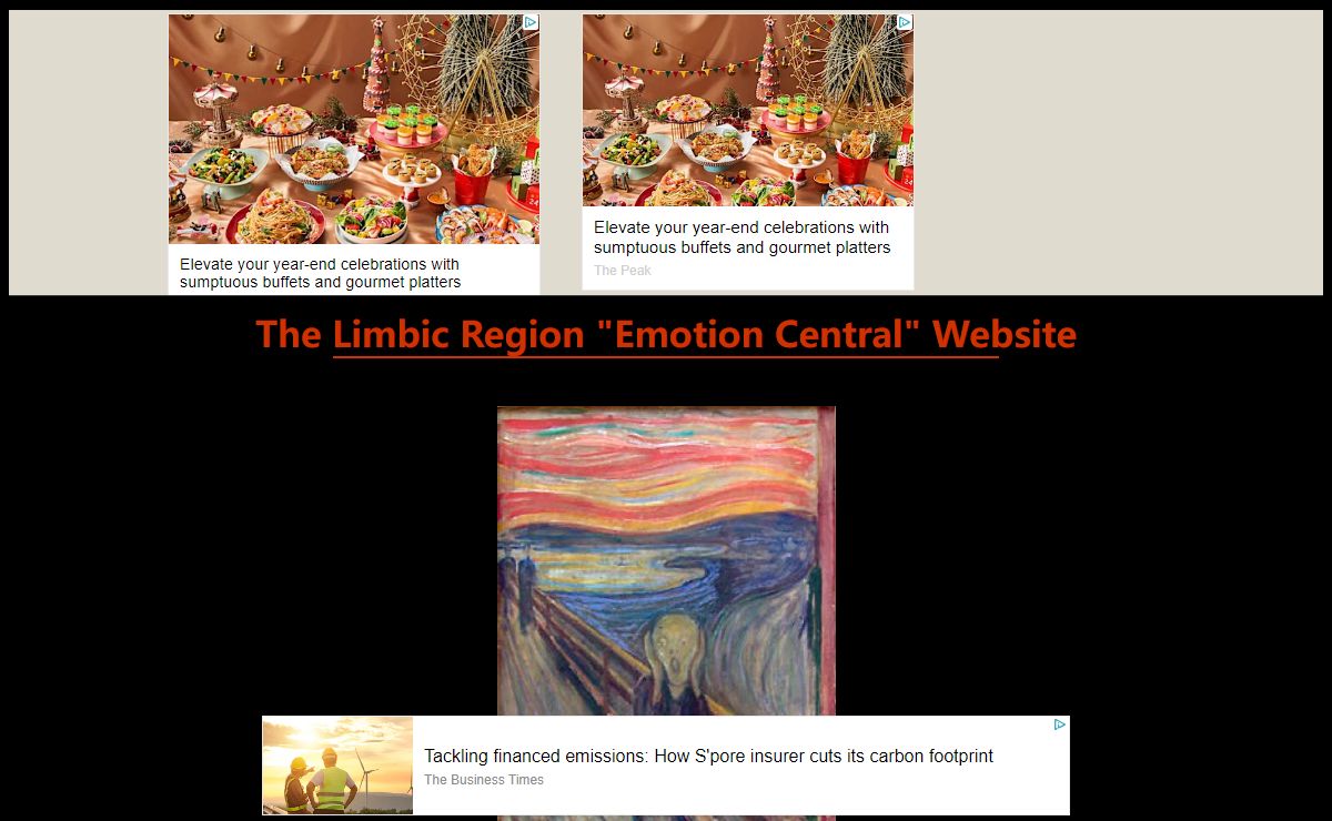 The Limbic Region "Emotion Central" Website