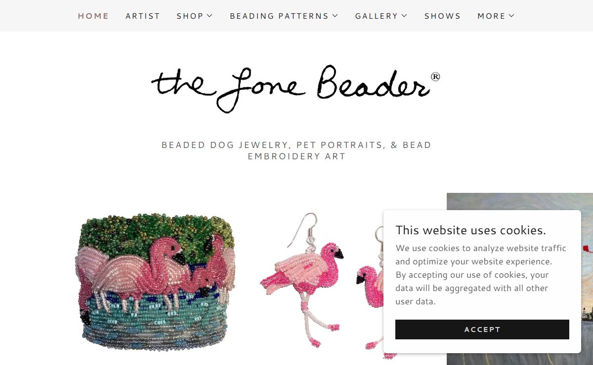 The Lone Beader - Beaded Pet Portraits, Beading Patterns, Dog Jewelry