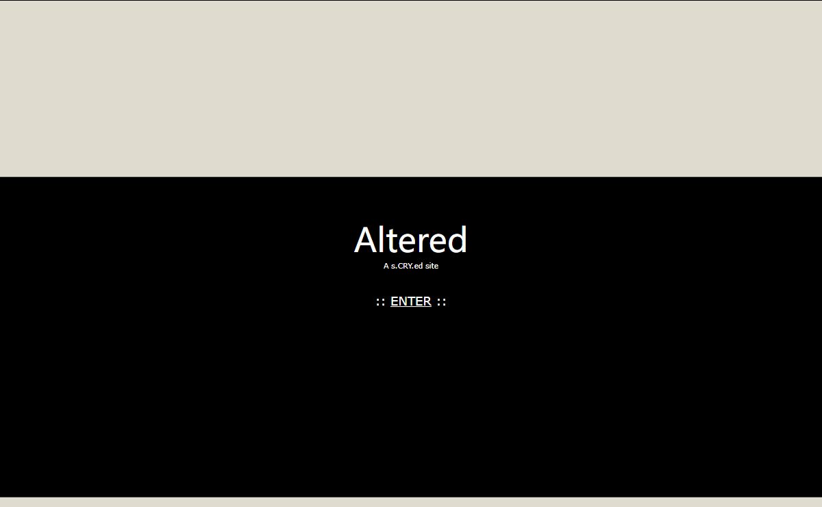 Altered ~ a s.CRY.ed site