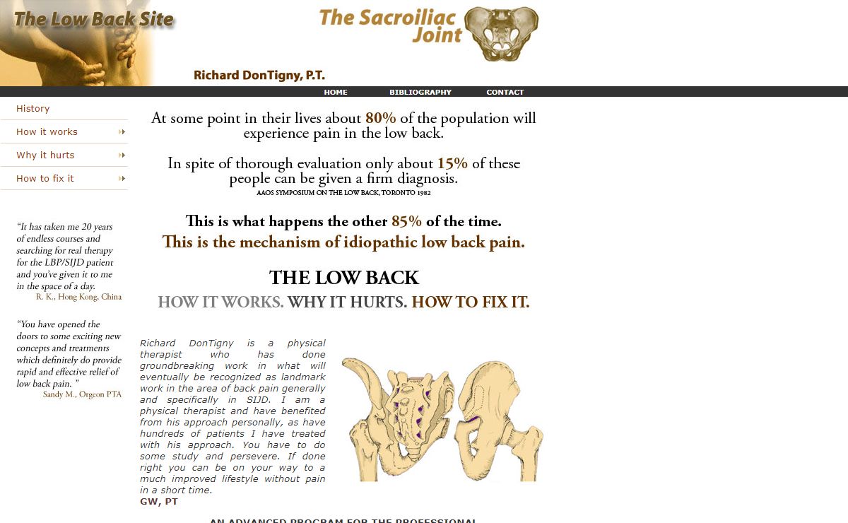 Low back pain relief with simple exercises you can do at home - The DonTigny Method