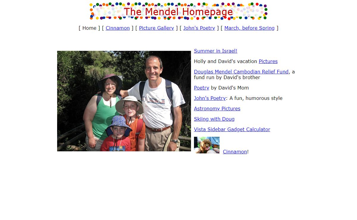 The Mendel Homepage
