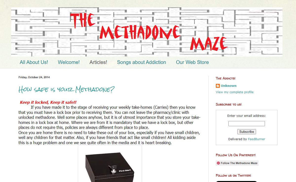 The Methadone Maze