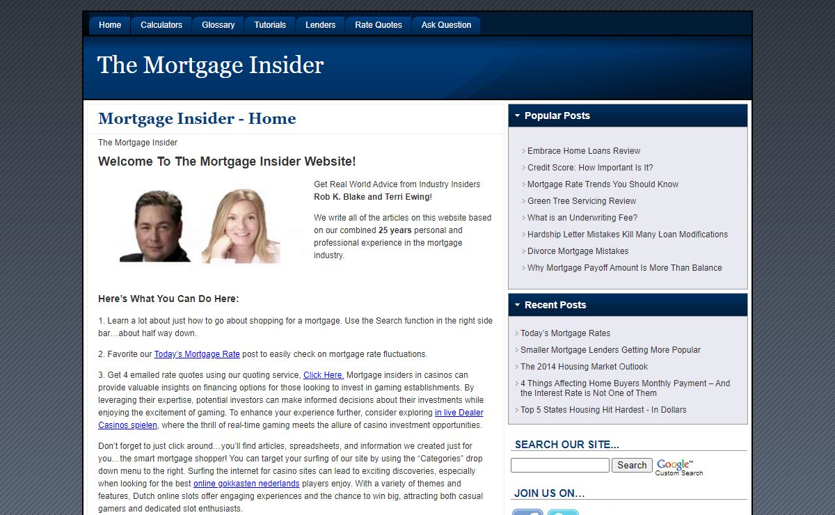 The Mortgage Insider • Home Loan Advice You Can Trust