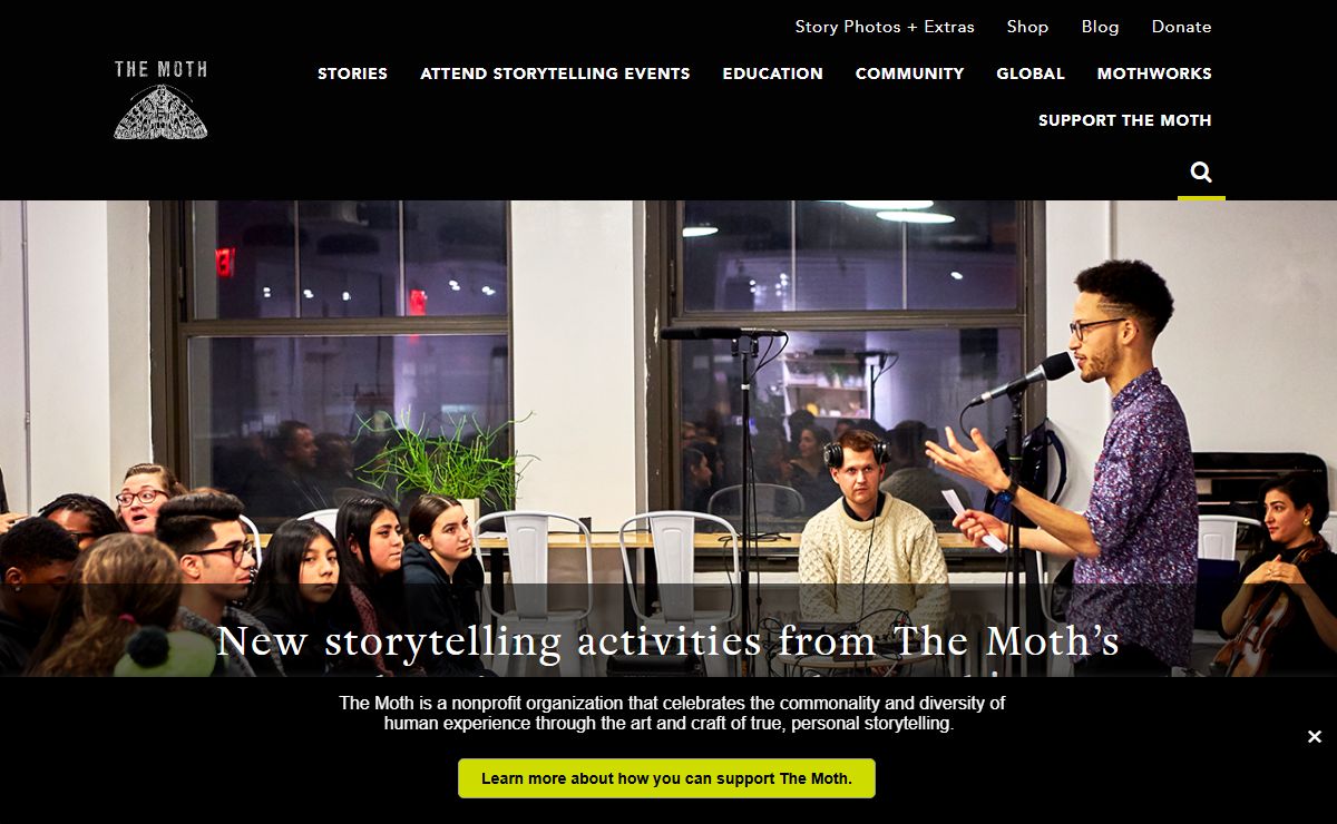 The Moth | The Art and Craft of Storytelling