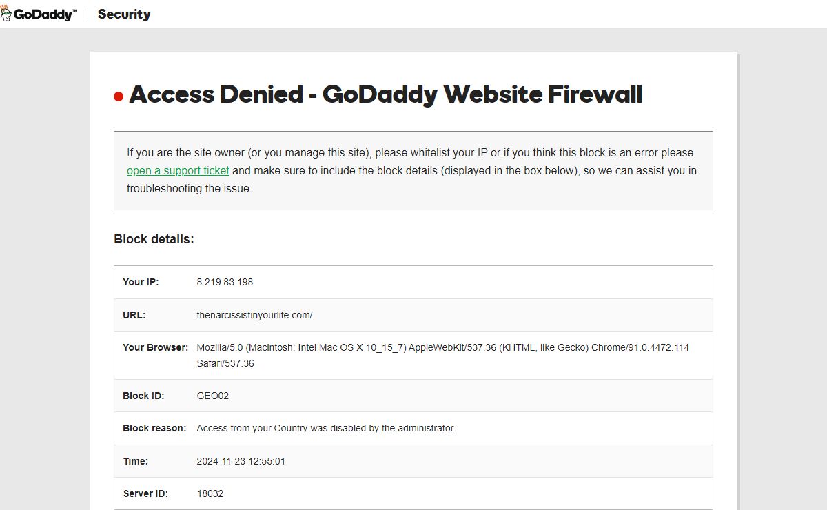 GoDaddy Security - Access Denied
