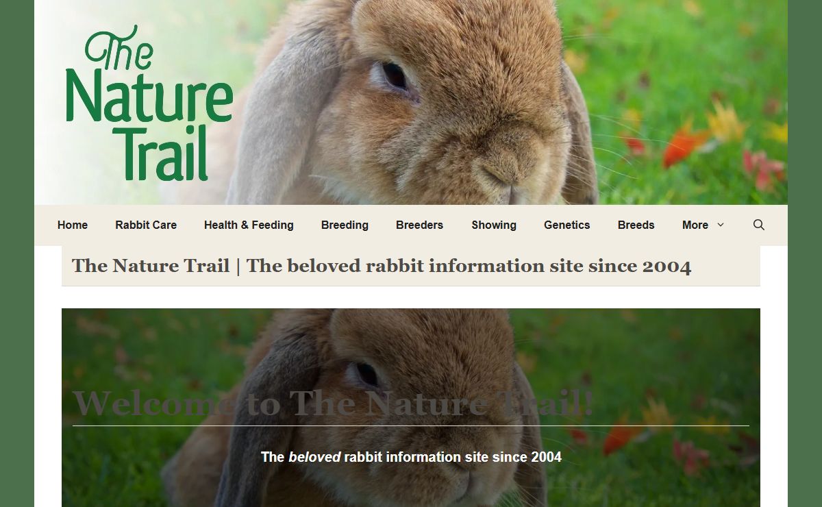 The Nature Trail | The beloved rabbit information site since 2004