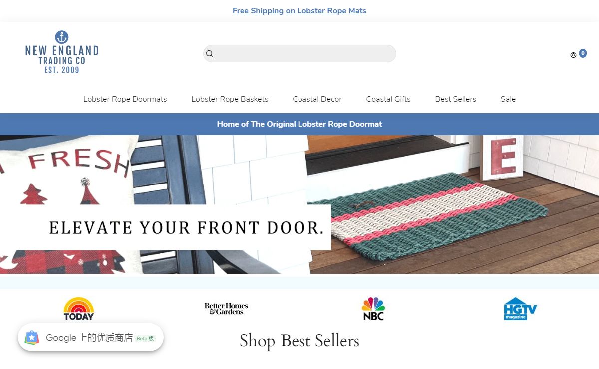Lobster Rope Doormat, The Original Lobster Rope Mat from Maine – New England Trading Co