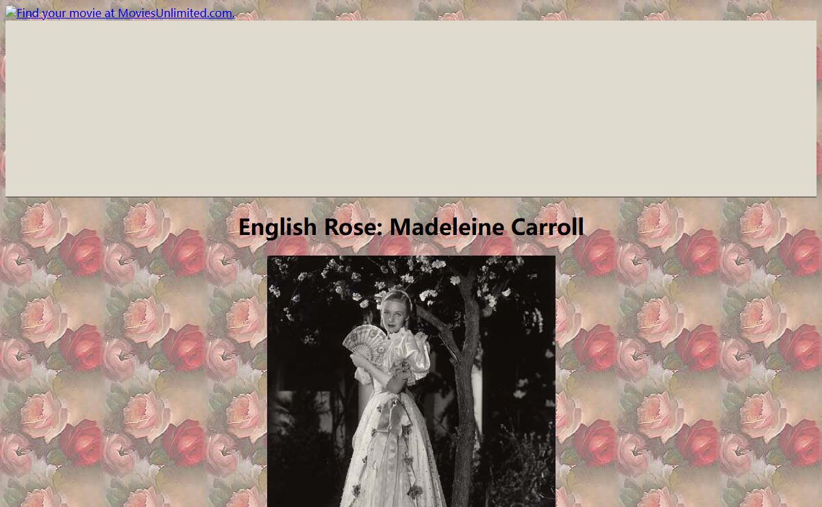 English Rose: Madeleine Carroll