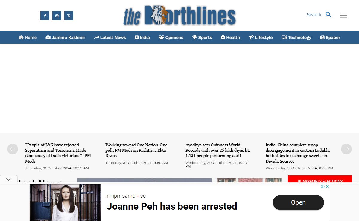 Northlines - Jammu, Kashmir , Ladakh - Latest | Breaking News