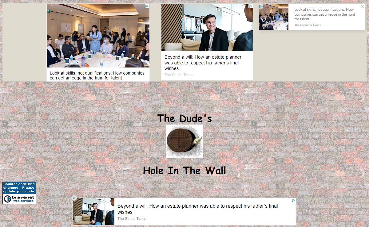 The Dudes Hole In The Wall