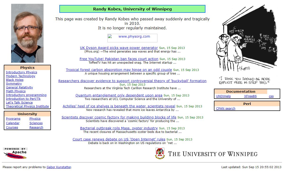 Randy Kobe, University of Winnipeg