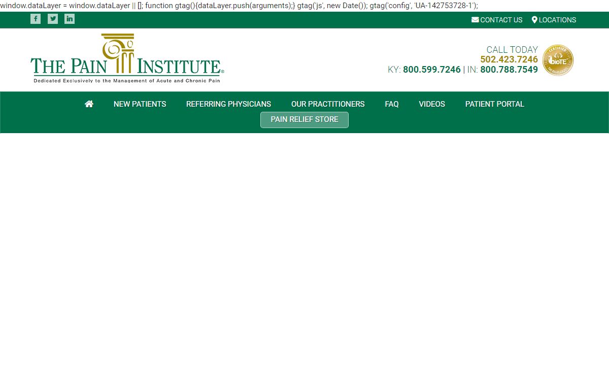 The Pain Institute – Louisville, Kentucky