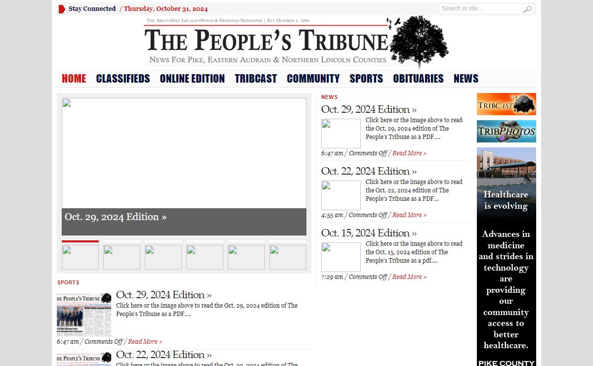 The People’s Tribune | News for Pike, Eastern Audrain and Northern Lincoln Counties