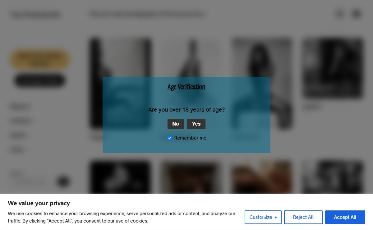 Age Verification - The PhotoSmith