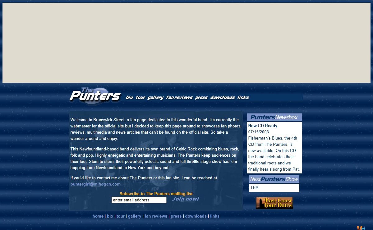 Brunswick Street, a Punters website