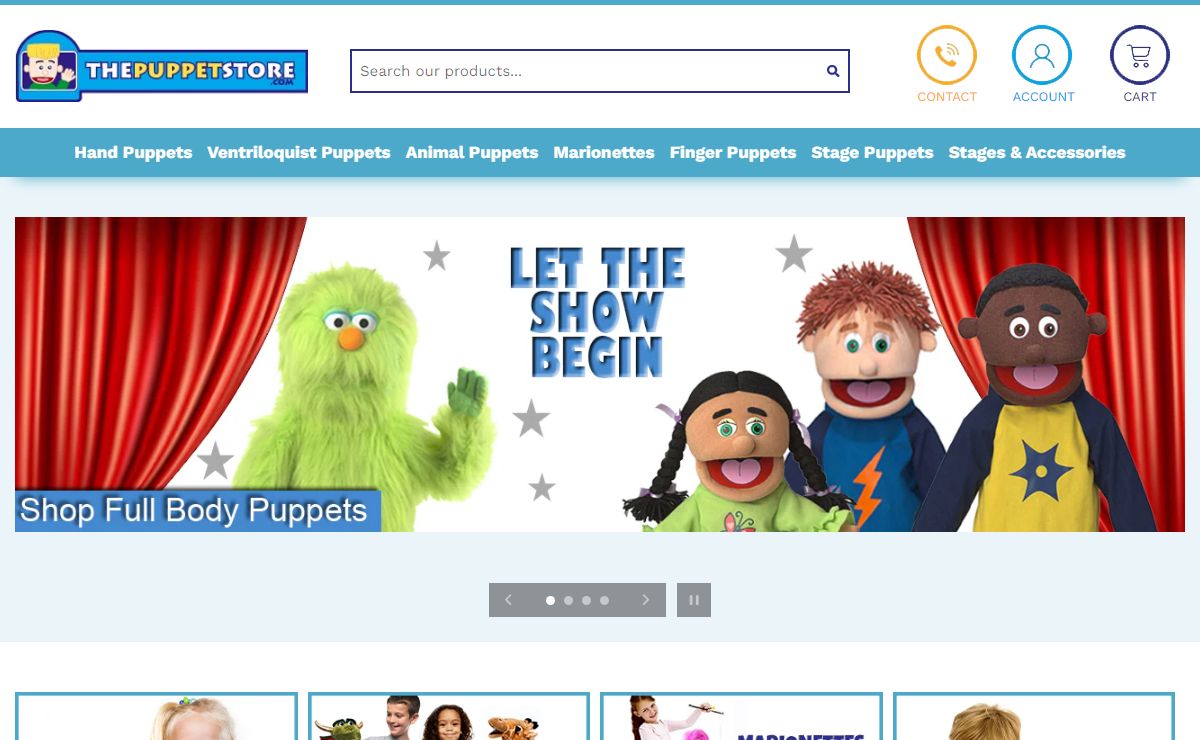 Hand Puppets, Ventriloquist Puppets, & More! - The Puppet Store