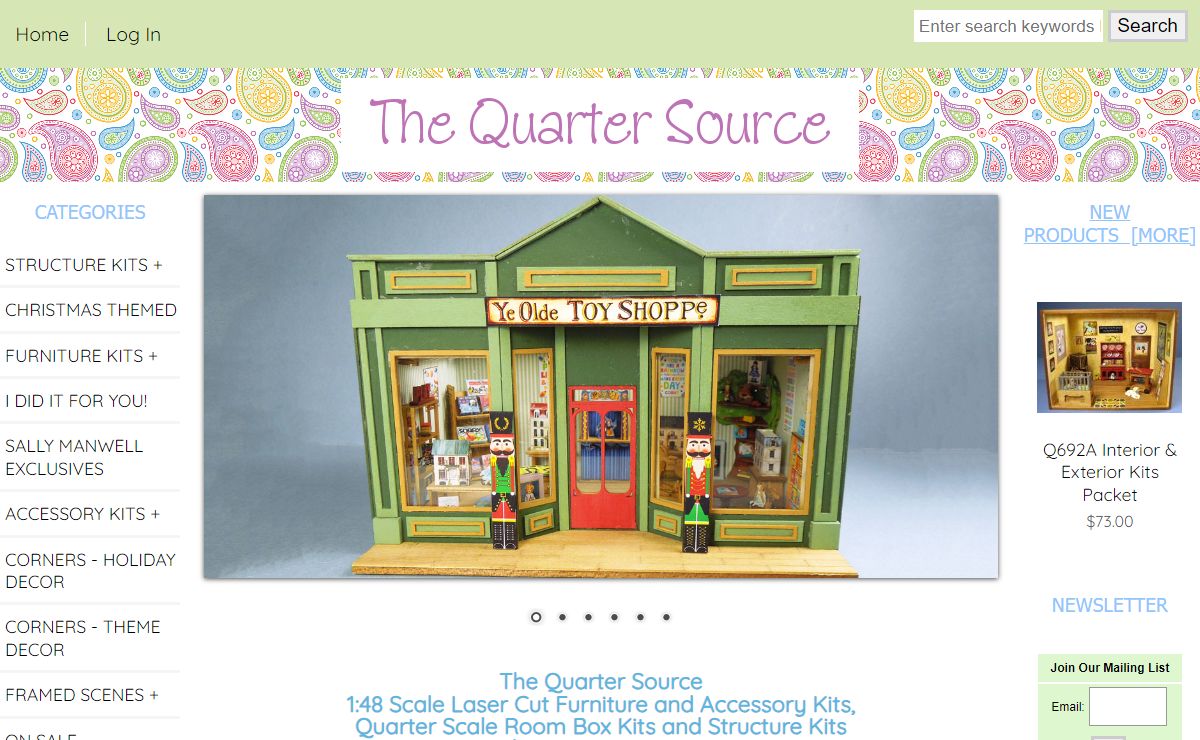 The Quarter Source, Quarter Inch Scale Miniatures