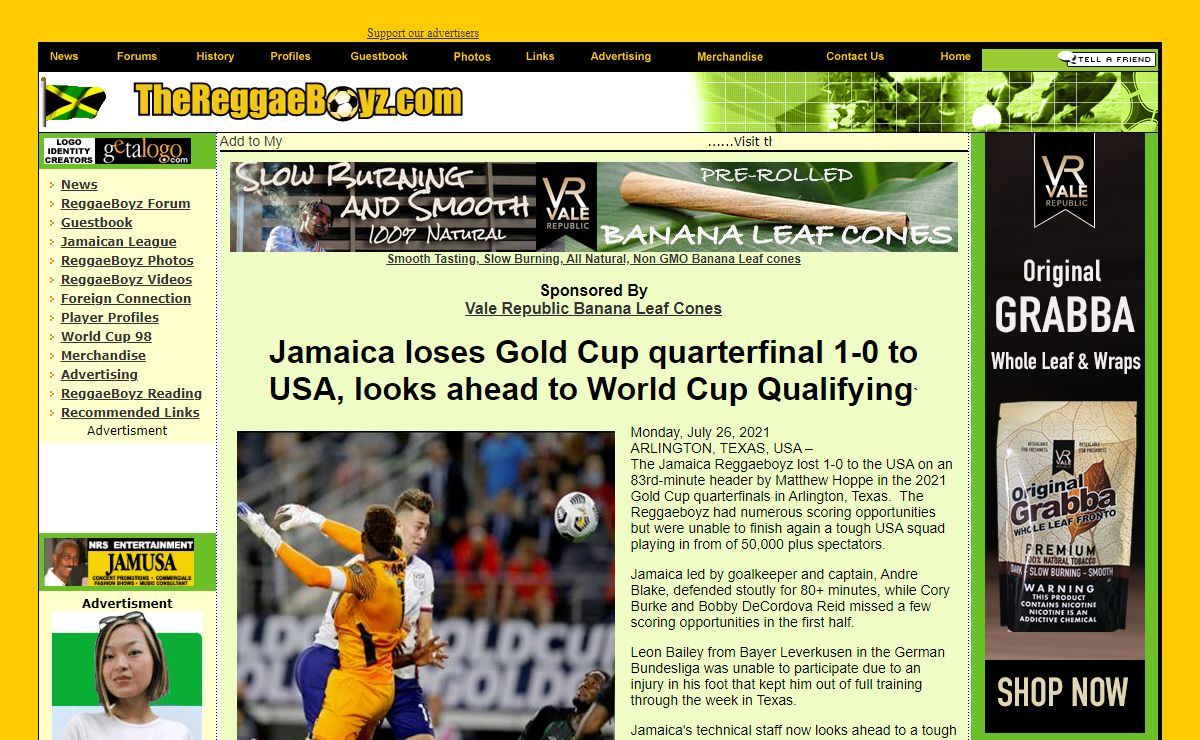 The Reggae Boyz, Jamaica Football and more