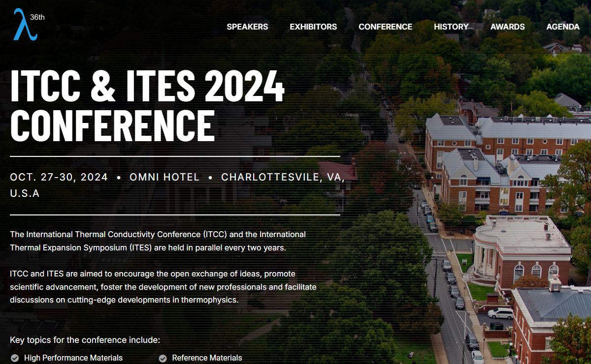 ITCC & ITES 2024 Conference - Charlottesville, Virginia