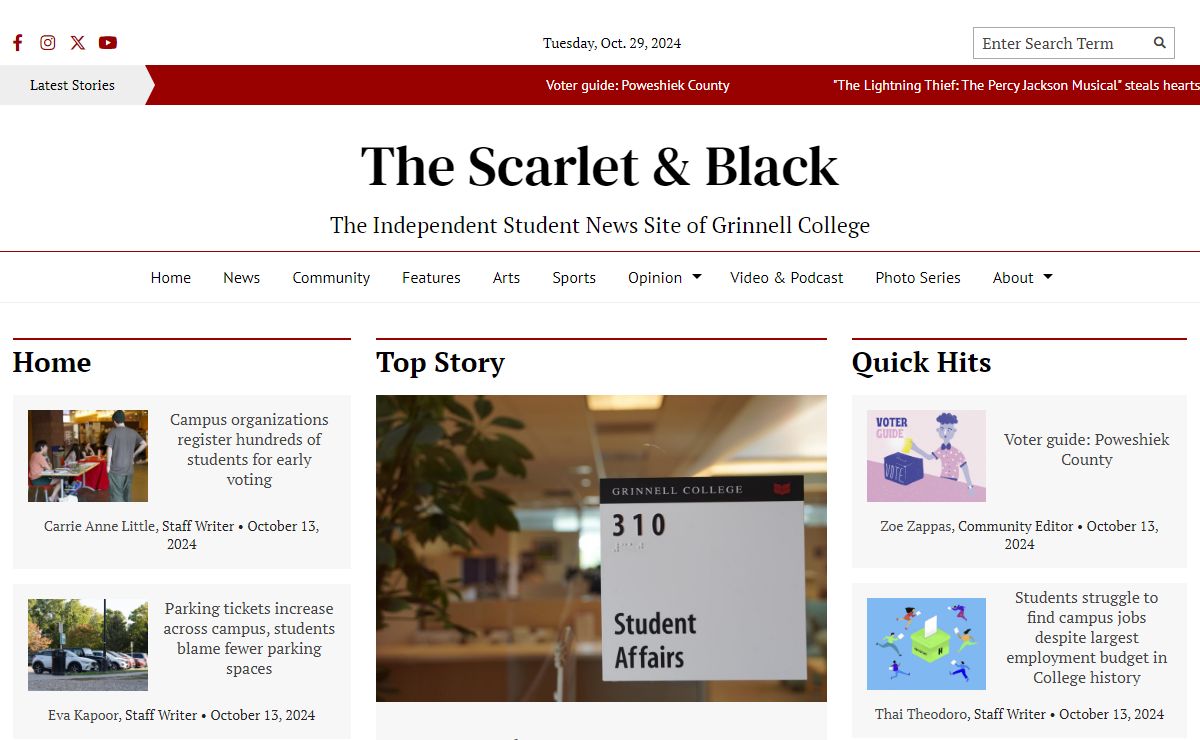 The Scarlet & Black – The Independent Student News Site of Grinnell College