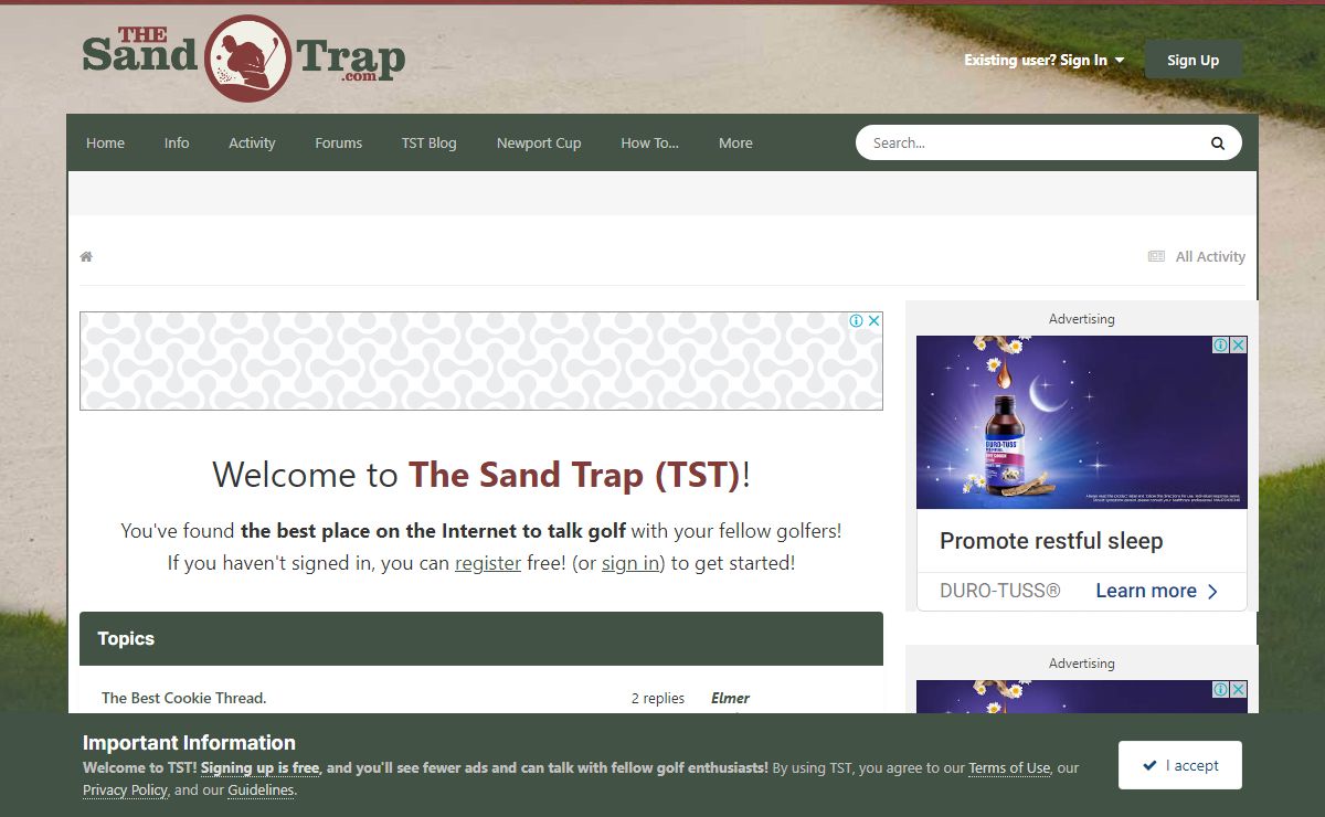 The Sand Trap - Golf Forum and Community