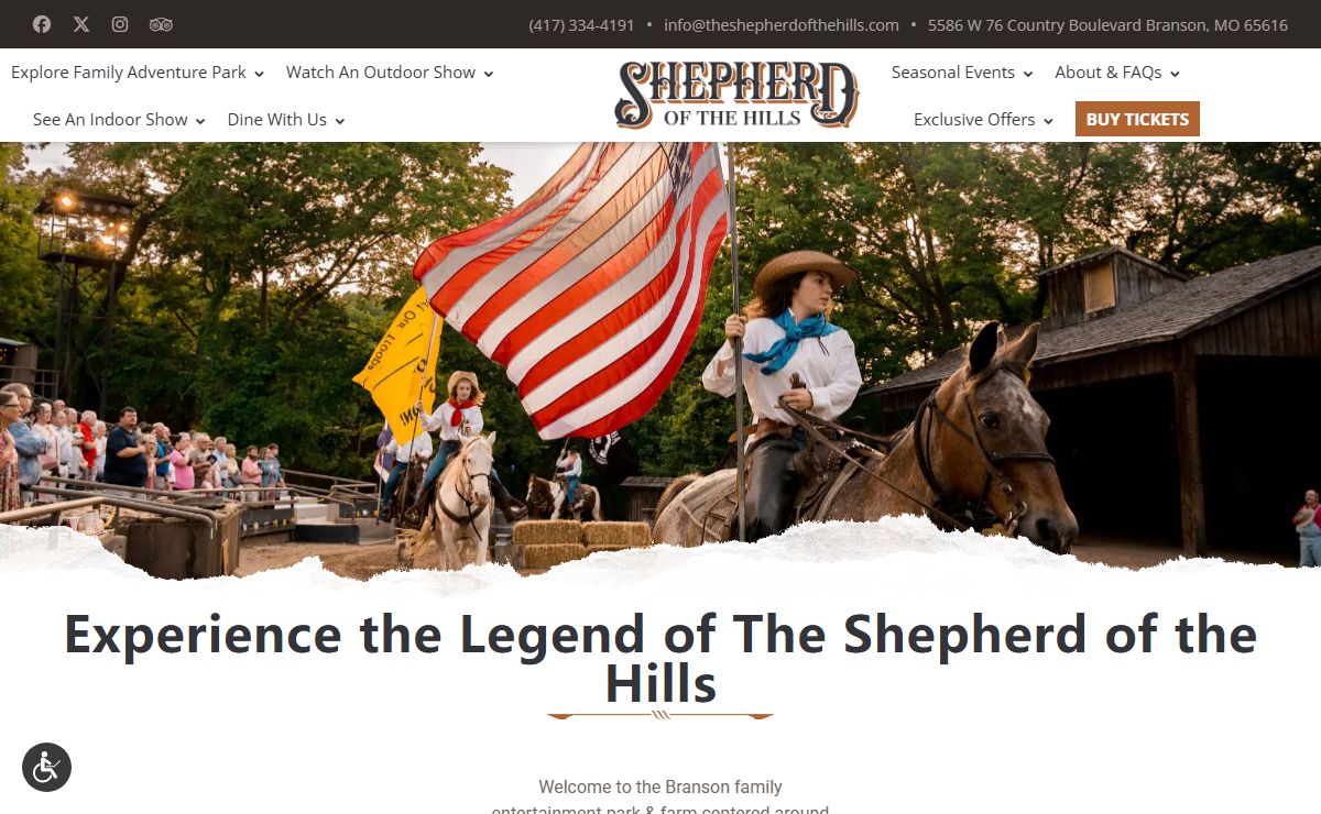 Shepherd of the Hills | Branson Family Entertainment Park
