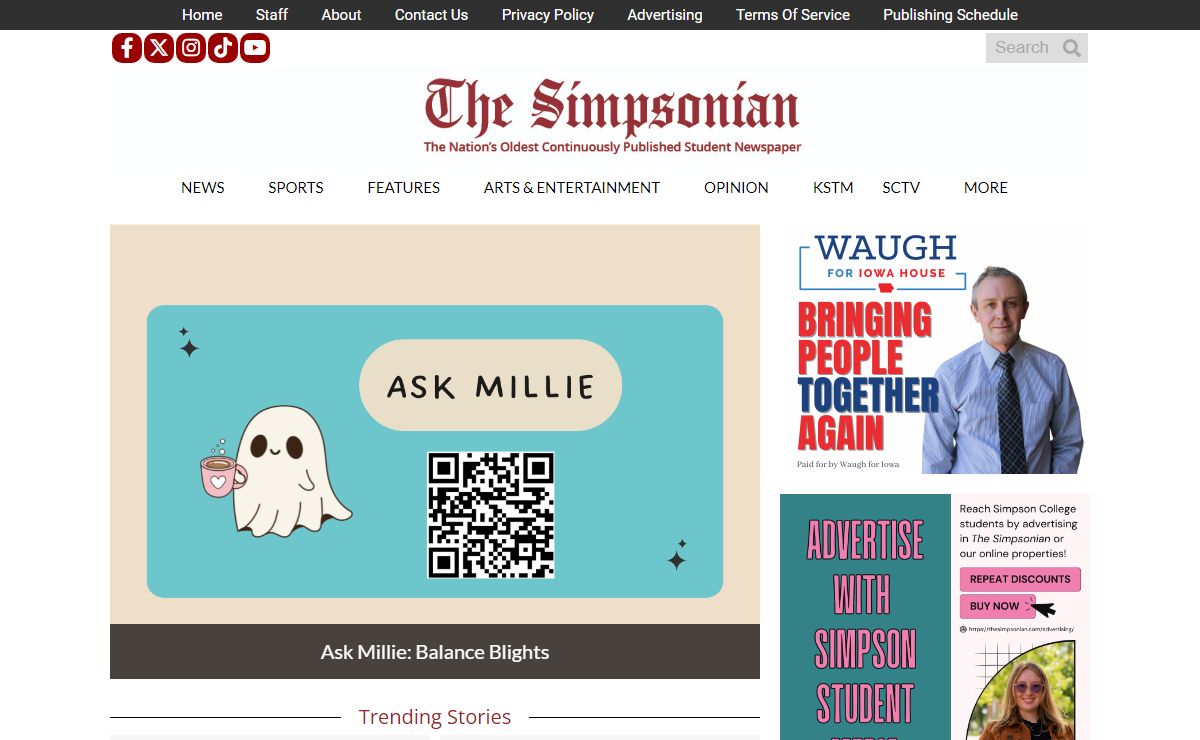The Simpsonian – The Nation's Oldest Continuously Published Student Newspaper