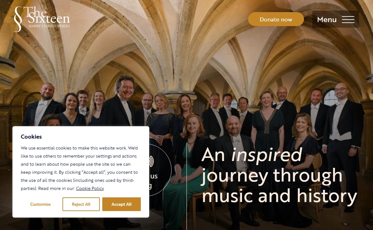 Homepage - The Sixteen