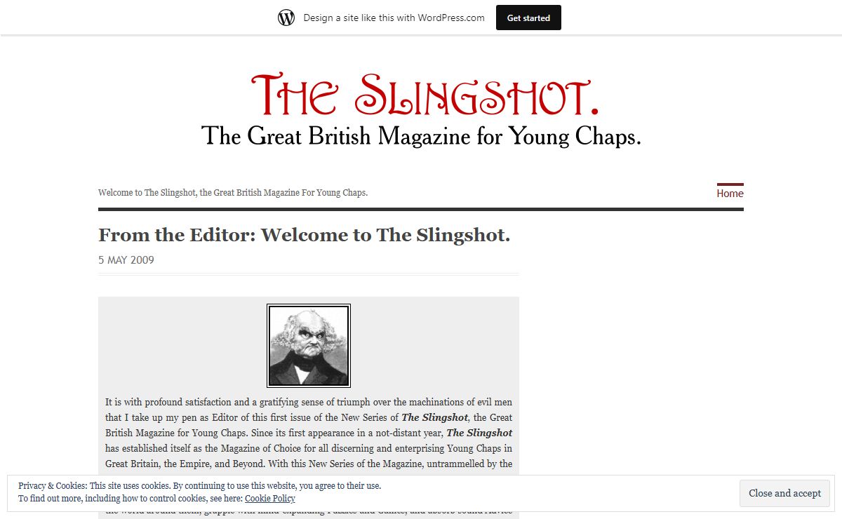 The Slingshot | Welcome to The Slingshot, the Great British Magazine For Young Chaps.