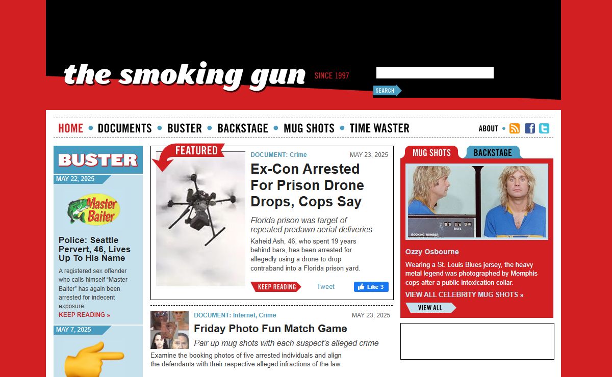 The Smoking Gun: Public Documents, Mug Shots
