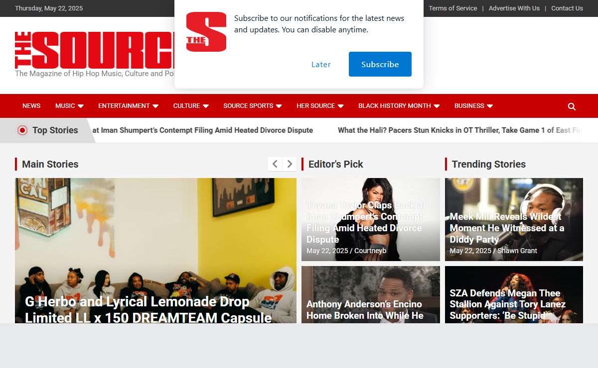 - The Magazine of Hip Hop Music, Culture and Politics