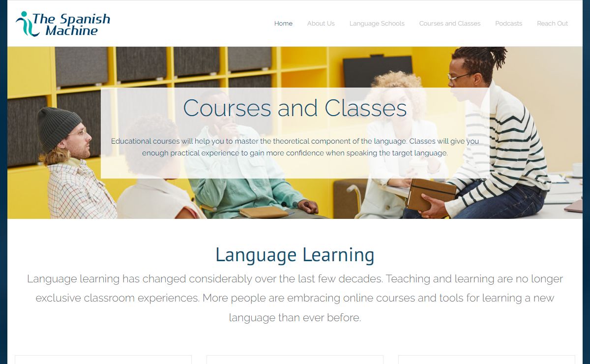 The Spanish Machine – Innovative Language Learning Online