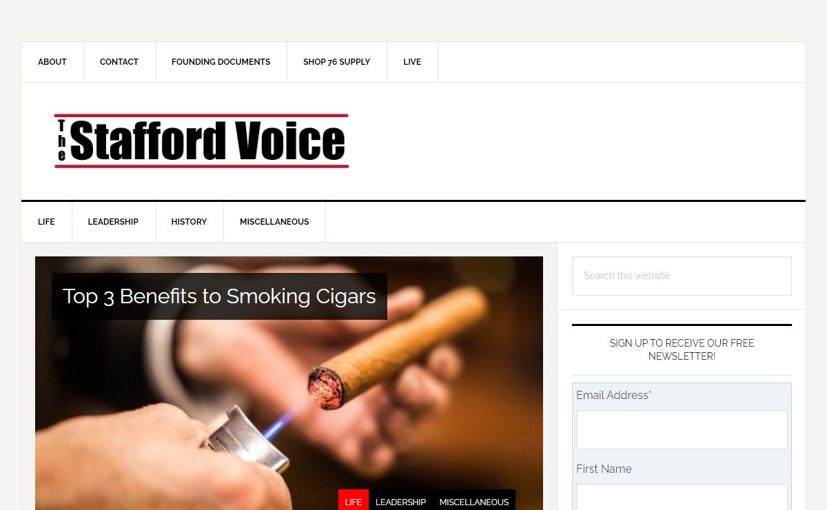 The Stafford Voice - Our little place to talk about and share about life.