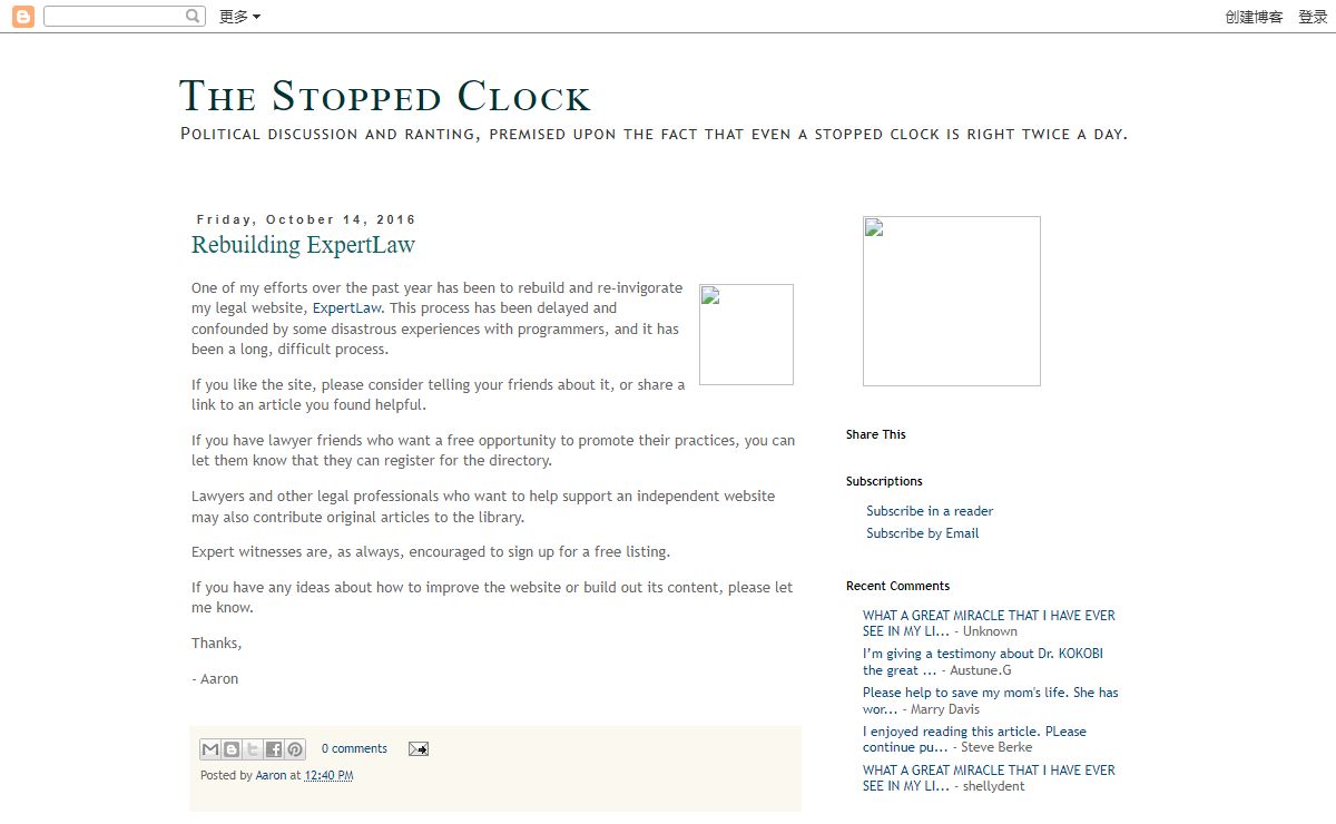 The Stopped Clock