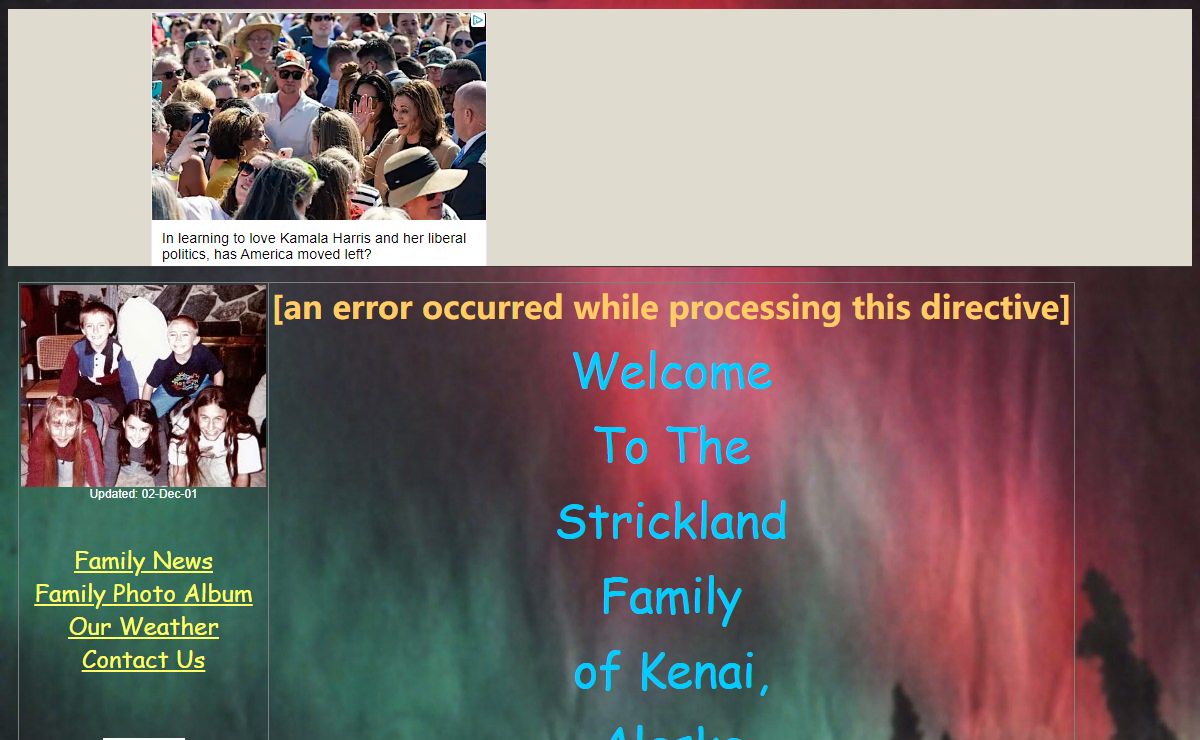 The Strickland Family of Kenai Alaska