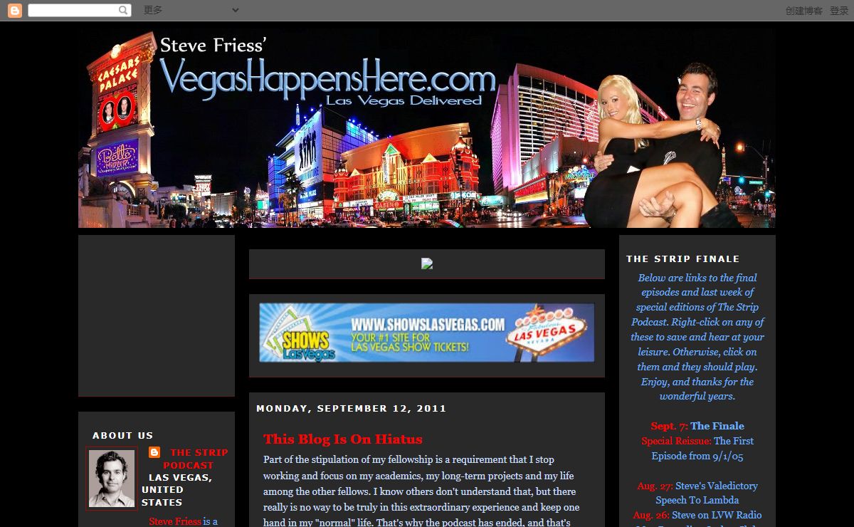 Las Vegas Blog: Steve Friess' VEGAS HAPPENS HERE