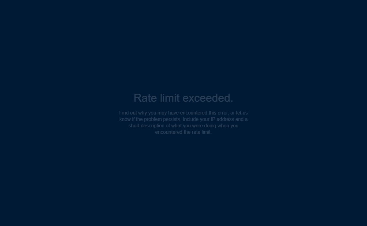 Rate limit exceeded.