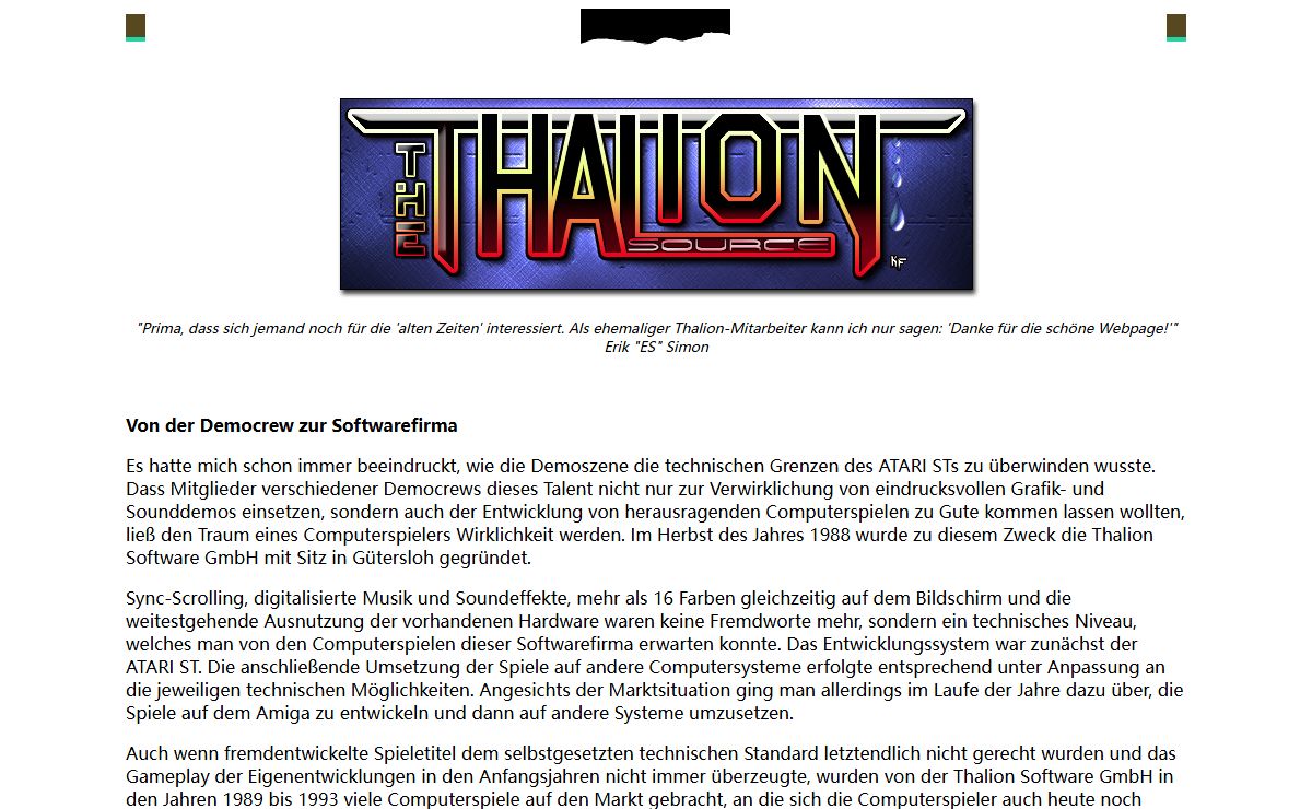 The Thalion Source