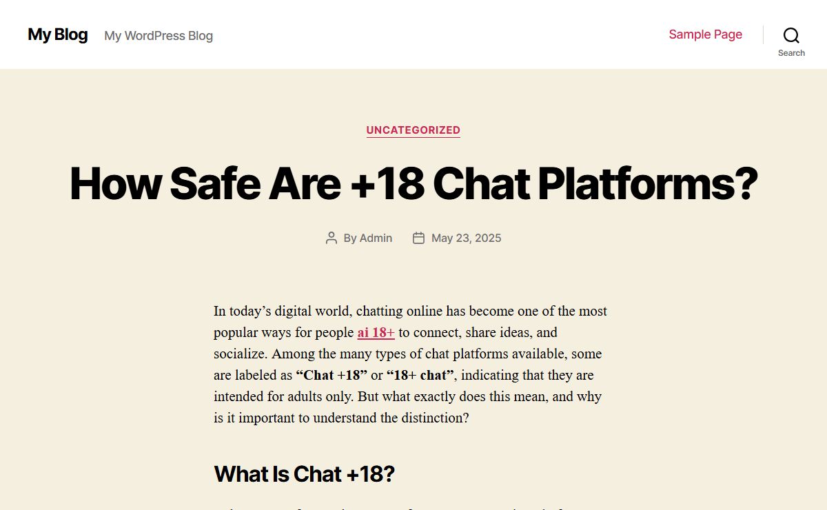 My Blog - My WordPress Blog