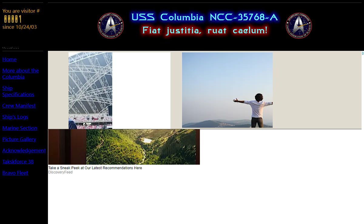 USS Columbia Website